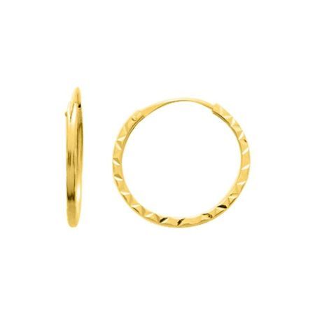 Pendientes Oro 9Kts Argyor MRM Mujer (9)9K8057 Aro Liso En Brillo