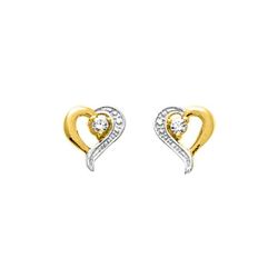 Pendientes Oro Bicolor Blanco 9kts Argyor-MRM (9)29077.Z3 Corazón Circonitas