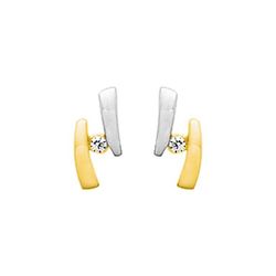 Pendientes Oro Bicolor Blanco 9kts Argyor-MRM (9)29152.Z3 Circonitas
