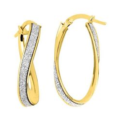 Pendientes Oro Bicolor Blanco 9Kts Argyor MRM Mujer (9)9K3423G Aro Liso En Brillo