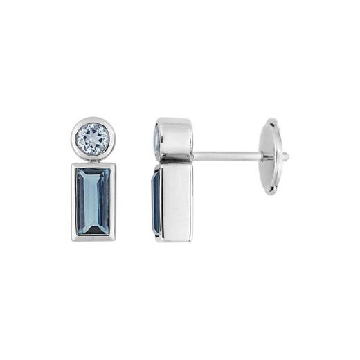 Pendientes Oro Blanca 18kts Joelli (18)J20010.T1 Chromatic Topacio Blue