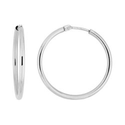 Pendientes Oro Blanco 18krs Argyor MRM Mujer (18)3110G Aro Liso En Brillo