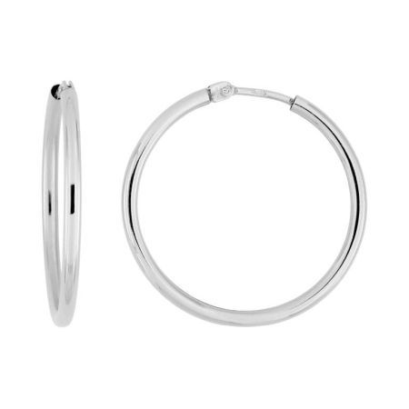 Pendientes Oro Blanco 18krs Argyor MRM Mujer (18)3110G Aro Liso En Brillo