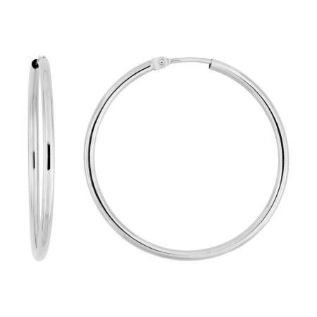 Pendientes Oro Blanco 18krs Argyor MRM Mujer (18)3125G Aro Liso En Brillo