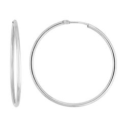 Pendientes Oro Blanco 18krs Argyor MRM Mujer (18)3140G Aro Liso En Brillo