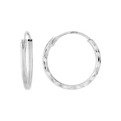Pendientes Oro Blanco 18Kts Argyor MRM Mujer (18)8056G Aro Liso En Brillo