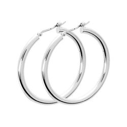 Pendientes Oro Blanco 18krs Argyor MRM Mujer (18)9001.30G Aro Liso En Brillo