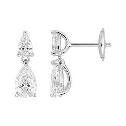 Pendientes Oro Blanco 18krs Argyor MRM Mujer (18)DS2035.21 Diamantes Laboratorio 1,38 ct SYN F-VS