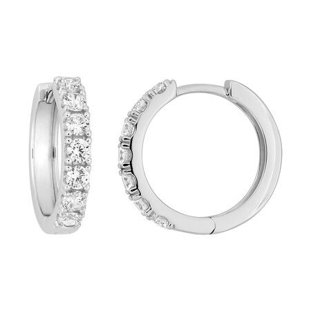 Pendientes Oro Blanco 18krs Argyor MRM Mujer (18)DS2045.21 Aro C. Diamantes Laboratorio 0,85 ct SYN F-VS