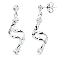 Pendientes Oro Blanco 18kts 18812 Circonitas