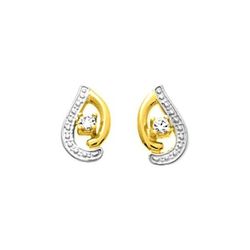 Pendientes Oro Bicolor Blanco 18kts Argyor MRM  (18)2.078.Z3 Circonitas