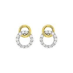 Pendientes Oro Bicolor Blanco 18kts Argyor MRM  (18)2.3052.Z3 Circonitas