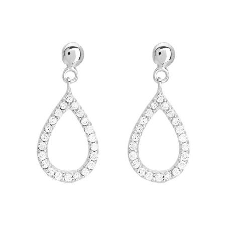 Pendientes Oro Blanco 18kts Argyor MRM  (18)2.339.Z1 Colgante Gota C. Circonitas