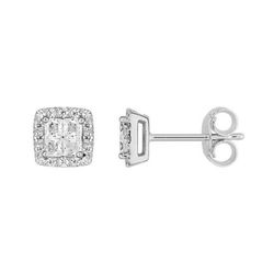 Pendientes Oro Blanco 18kts Argyor MRM  (18)2.6005.Z1 Circonita Cuadrada
