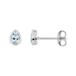 Pendientes Oro Blanco 18kts Argyor MRM (18)2.7121.M1 Piedra Aguamarina 0,26ct