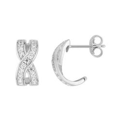 Pendientes Oro Blanco 18kts Argyor MRM (18)2.7149.Z1 Medio Aro C. Circonitas