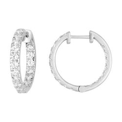 Pendientes Oro Blanco 18kts Argyor MRM (18)DS2026.21 Aro Diamantes Laboratorio 1,50ct