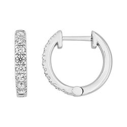 Pendientes Oro Blanco 18kts Argyor MRM (18)DS2028.21 Aro Diamantes Laboratorio 0,30ct