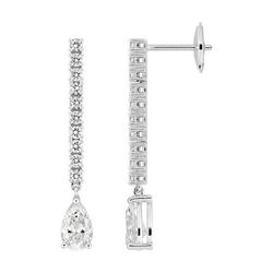 Pendientes Oro Blanco 18kts Argyor MRM (18)DS2031.21 Diamantes Laboratorio 1,52ct