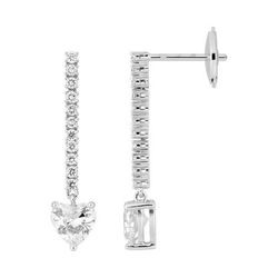 Pendientes Oro Blanco 18kts Argyor MRM (18)DS2032.21 Diamantes Laboratorio 0,98ct