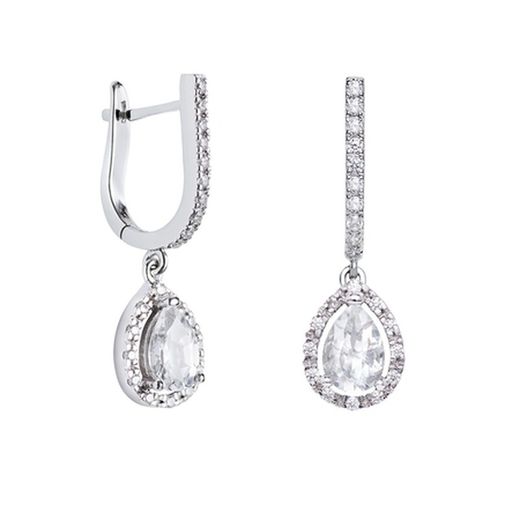 18kt White Gold Earrings Argyor MRM 2.80cm (18)75B0203TT White Topaz