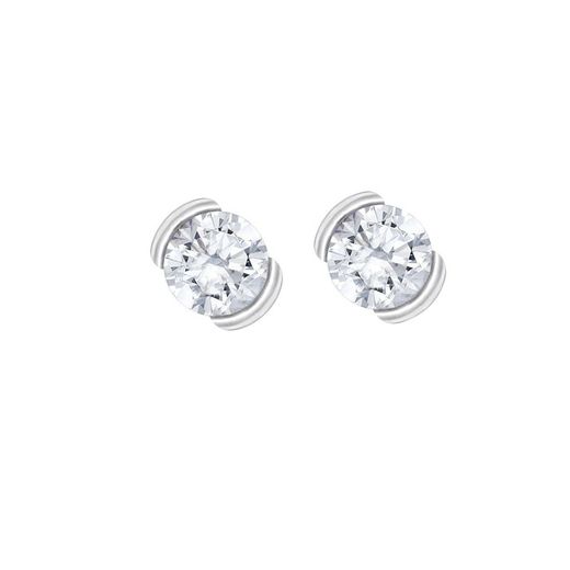 Pendientes Oro Blanco 18kts Argyor MRM 3,00mm (18)75B0010Z 2 Circonitas