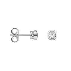 Pendientes Oro Blanco 18kts Argyor MRM 4,00mm (18)75B0100Z-4,00mm Circonitas