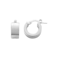 Pendientes Oro Blanco 18Kts Argyor MRM Mujer (18)2675.2G Aro Liso En Brillo
