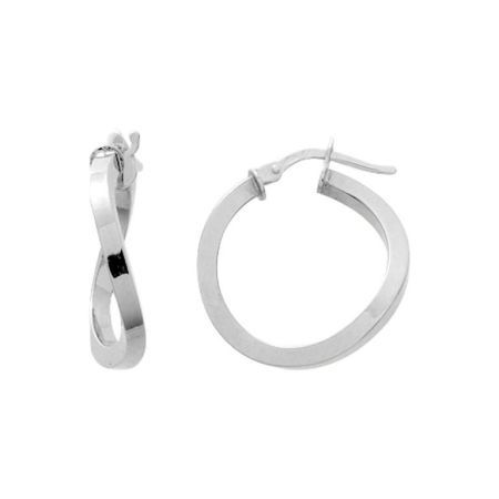 Pendientes Oro Blanco 18Kts Argyor MRM Mujer (18)3524.51G Aro Liso En Brillo