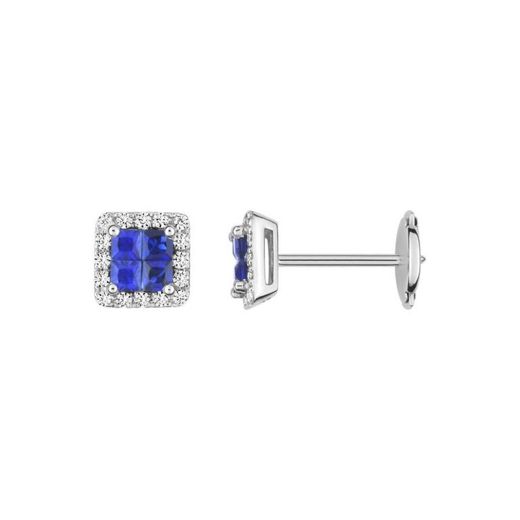 Christian Bernard 18kt White Gold Earrings (18)2.6008.S1 0.21ct Diamonds With Sapphires