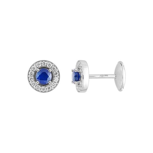 Christian Bernard 18kt White Gold Earrings (18)2.6033.S1 0.22ct Diamonds With Sapphires