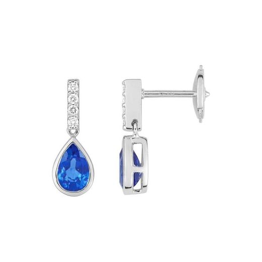 Christian Bernard 18kt White Gold Earrings (18)2.6078.S1 0.06ct Diamonds With Sapphires