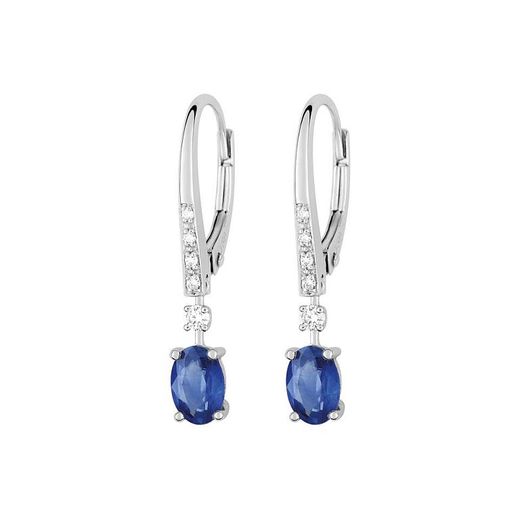 Christian Bernard 18kt White Gold Earrings (18)7317GSKB2 0.08ct Diamonds With Sapphires