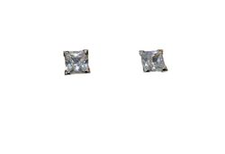 Pendientes Oro Blanco 18kts Circonita 0207-01