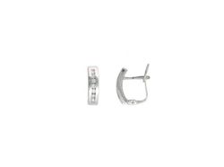 Pendientes Oro Blanco 18kts Diamantes Brillantes 0.24 cts 029411