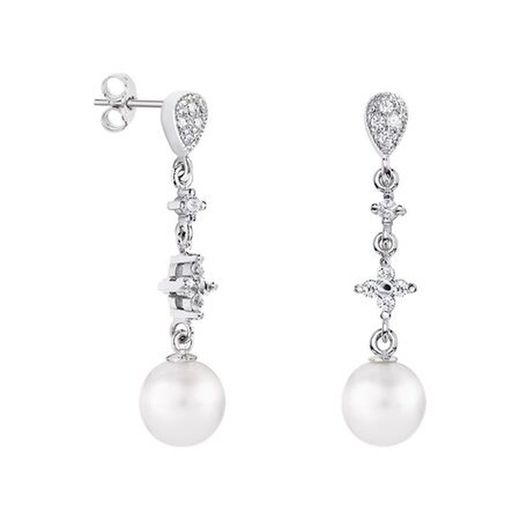 18kt White Gold Earrings Argyor MRM Sphere 8mm (18)79B0204DD1 Diamonds Pearls