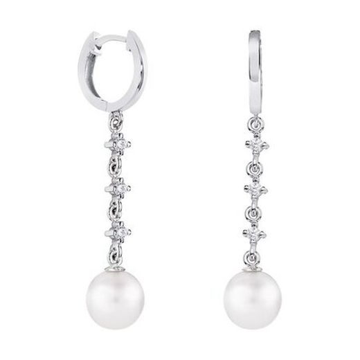 18kt White Gold Earrings Argyor MRM Sphere 8mm (18)79B0303DD1 Diamonds Pearls