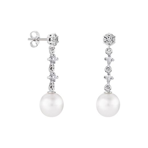 Arracades Or Blanc 18kts Esfera Argyor MRM 8mm (18)79B0602DD1 Perles Topacis