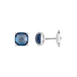 Pendientes Oro Blanco 18kts Joelli (18)J20001.T1 Solo Topacio London Blue