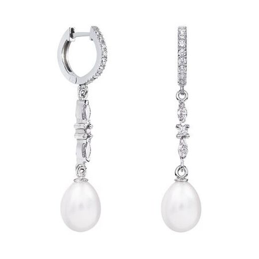 Arracades Or Blanc 18kts Llàgrima Argyor MRM 8mm (18)79B0405TE1 Perles