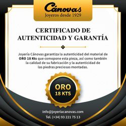 Pendientes Oro Blanco 18Kts 4mm N5950-4BT Chatón Galería Circonita