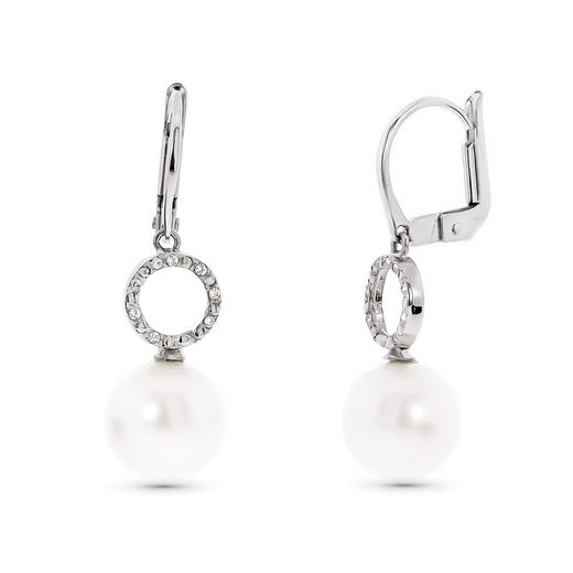 Arracades Or Blanc 18kts 9mm 15807 Perla