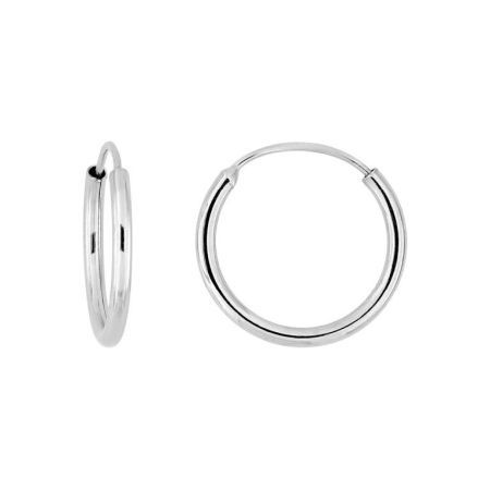 Pendientes Oro Blanco 9krs Argyor MRM Mujer (9)9K2651.1G Aro Liso En Brillo