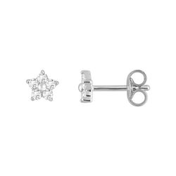 Pendientes Oro Blanco 9kts Argyor-MRM (9)293005.Z1 Estrella Circonitas