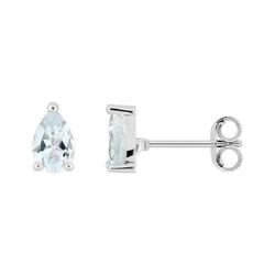 Pendientes Oro Blanco 9Kts Argyor MRM (9)9K81942GM Aguamarina Gota