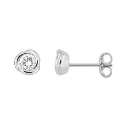 Pendientes Oro Blanco 9kts Argyor MRM (9)9KLGD249W Diamante Laboratorio 0,30ct DI.SYN F-VS