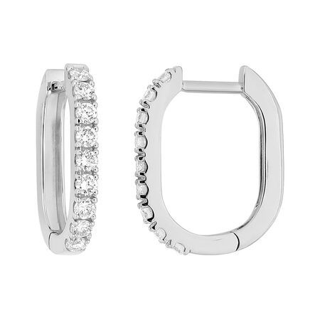 Pendientes Oro Blanco 9Kts Argyor Mujer (9)9KLGD289W Aro C. Diamantes Laboratorio 0,47ct SYN F-VS