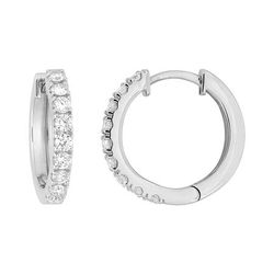Pendientes Oro Blanco 9kts Argyor MRM (9)9KLGD293W Aro C. Diamantes Laboratorio 0,47ct DI.SYN F-VS