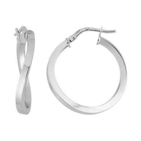 Pendientes Oro Blanco 9Kts Argyor MRM Mujer (9)9K352452G Aro Liso En Brillo