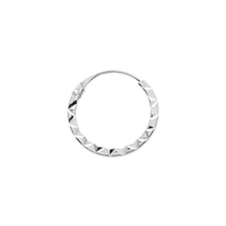 Pendientes Oro Blanco 9Kts Argyor MRM Mujer (9)9K8052G Aro Liso En Brillo